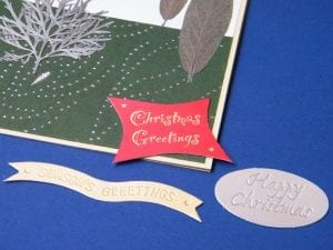 messages for pressed flower diy christmas card