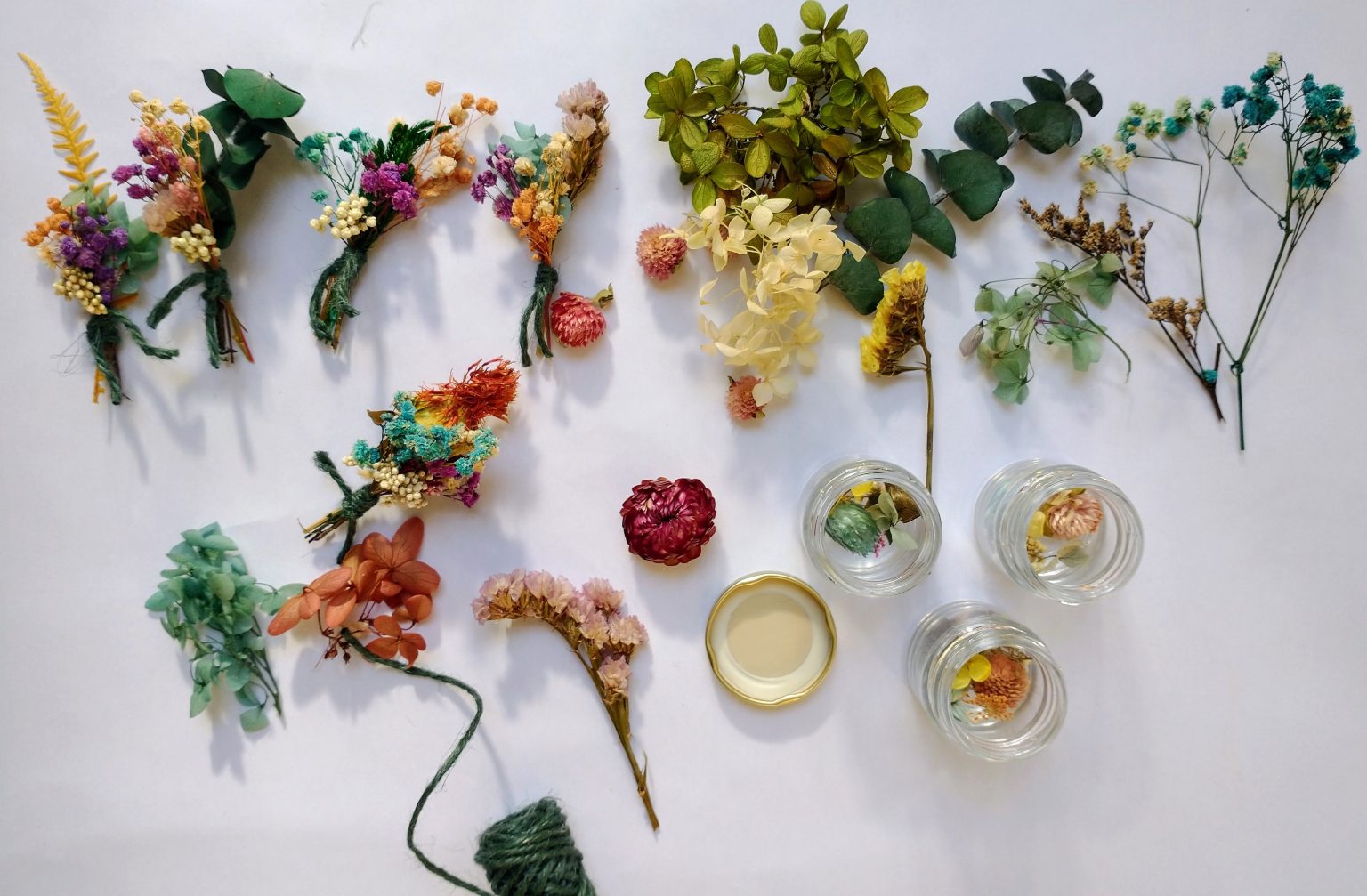 Tiny dried flower bouquets Dried Flower Craft