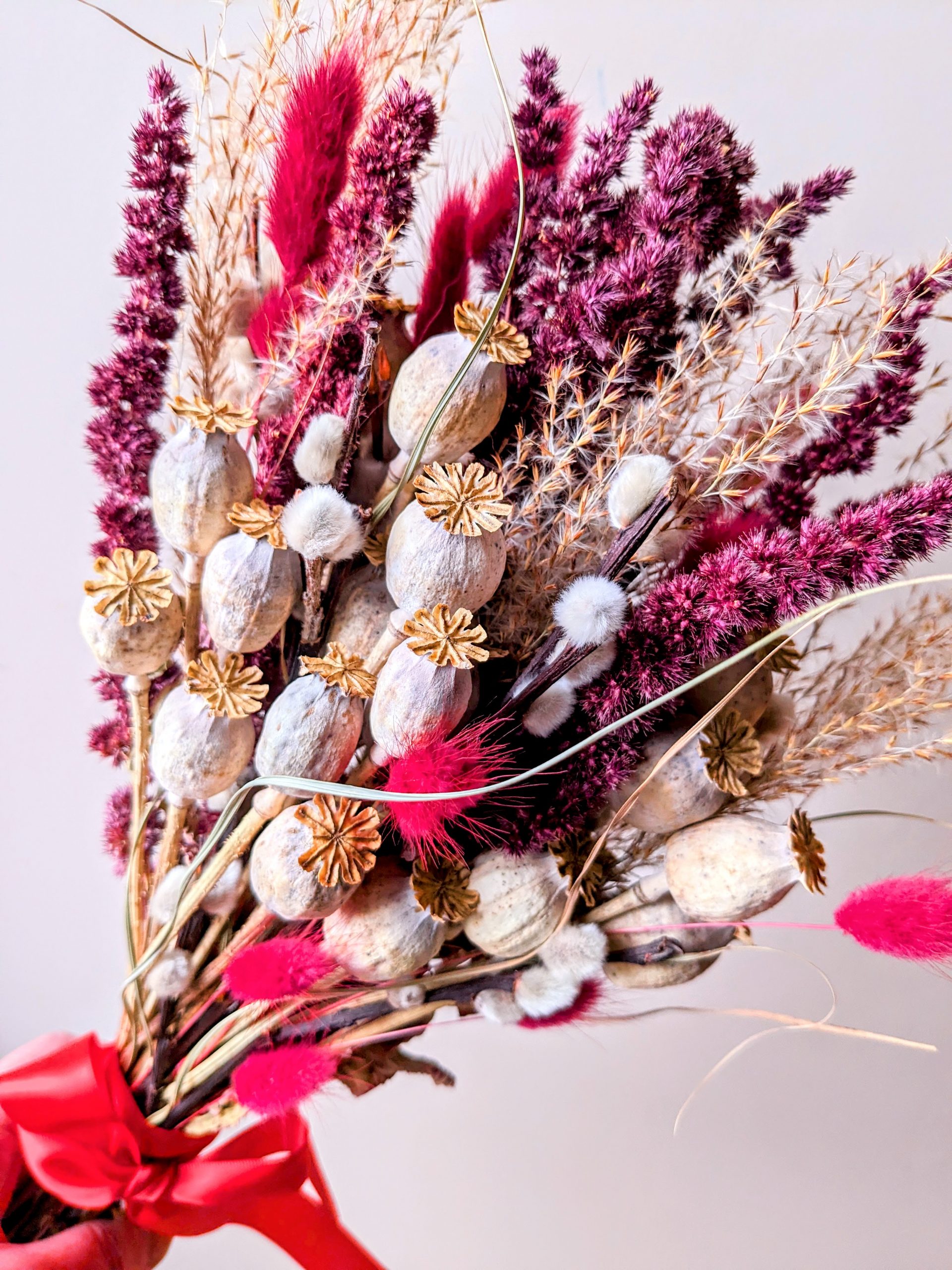 valentines day dried flowers bouquet