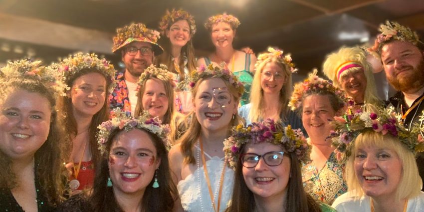 dried flower crowns hen party